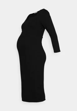 Anna Field MAMA NOTCH NECKLINE MIDI DRESS - Jerseykleid - Black -Anna Field Geschäft 01d148d1237f4d8fb0b9cc9c73d98252