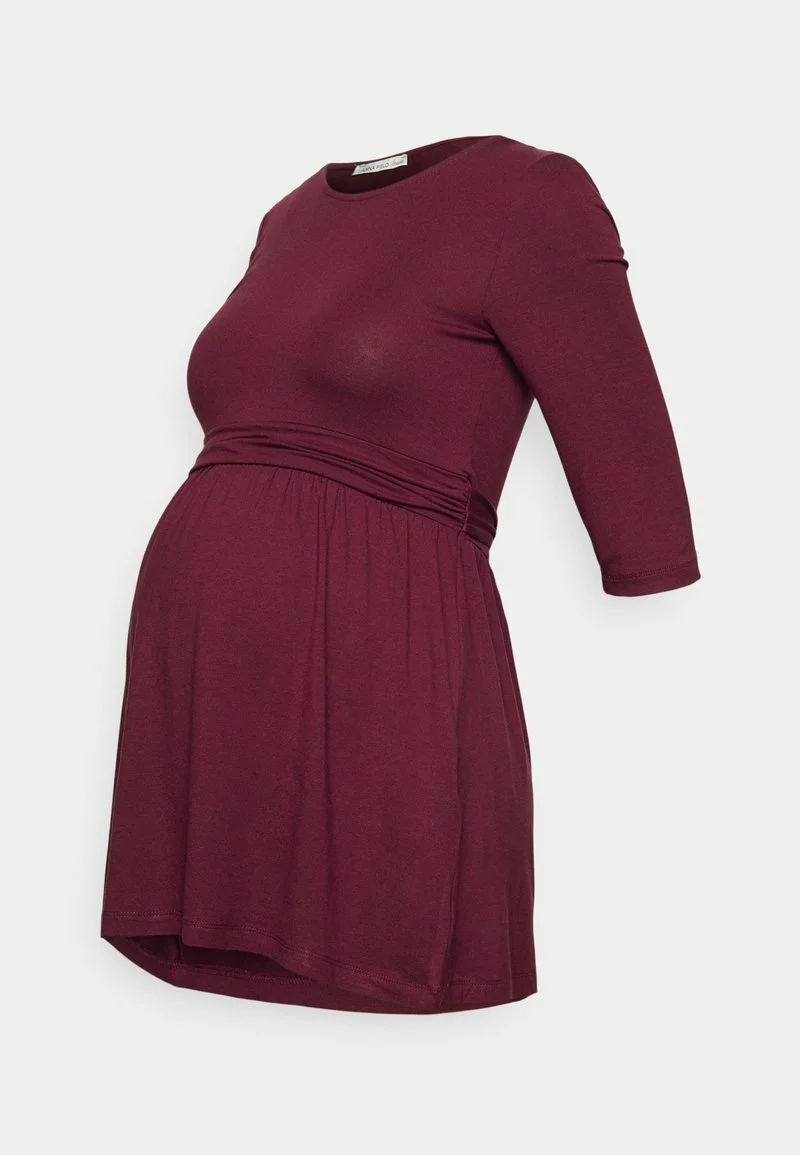 Anna Field MAMA FLARE TOP - Langarmshirt - Dark Red 6 Anna Field MAMA FLARE TOP - Langarmshirt - Dark Red – Bild 4