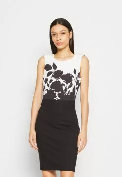 Anna Field Jerseykleid - Black/white