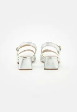 Anna Field LEATHER - Riemensandalette - Silver -Anna Field Geschäft 3efb8808a3bb41e2bffea9bc8ff19e45
