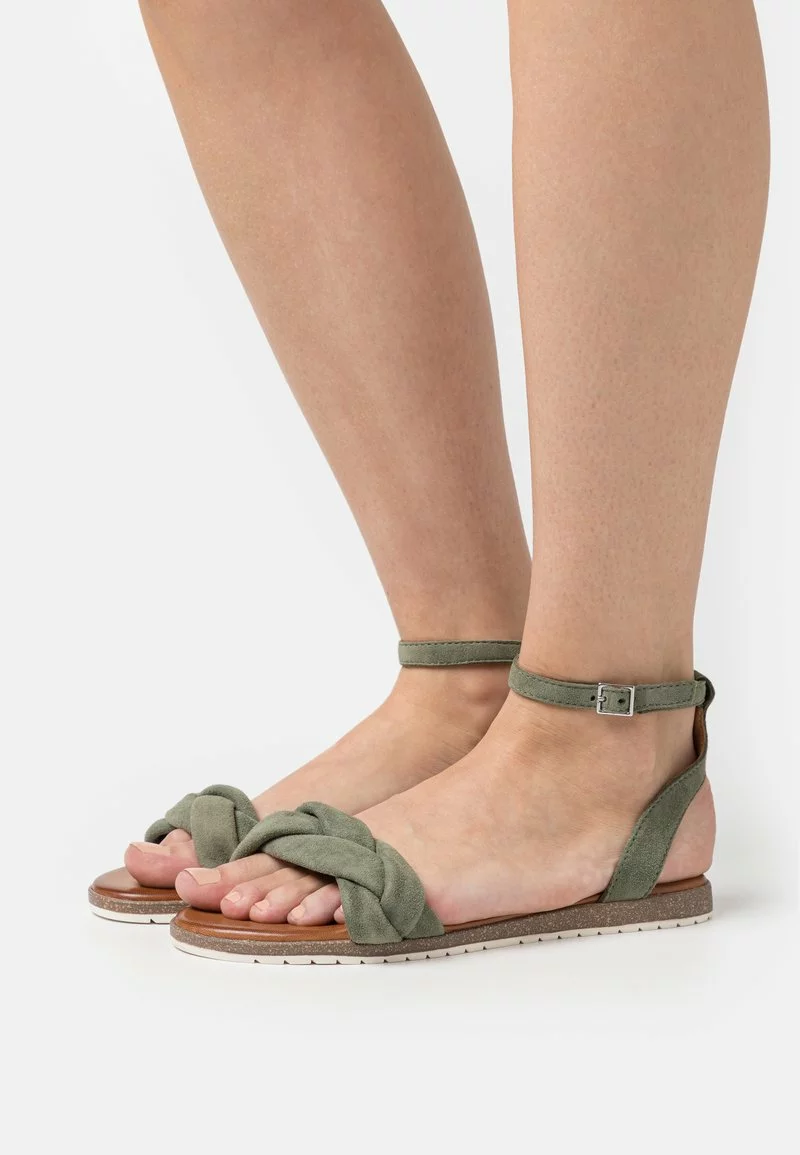 Anna Field LEATHER - Riemensandalette - Khaki 3 Anna Field LEATHER - Riemensandalette - Khaki