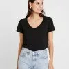 Anna Field T-Shirt Basic - Black -Anna Field Geschäft 5129dfccf7094e4c99fc893f4a5340f1