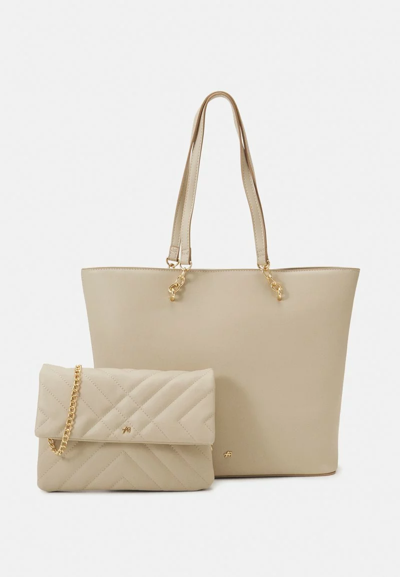 Anna Field SET - Shopping Bag - Beige 3 Anna Field SET - Shopping Bag - Beige