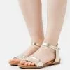 Anna Field LEATHER - Riemensandalette - Gold-coloured -Anna Field Geschäft 74eaaeab50f049c8bfbf16684d74faba