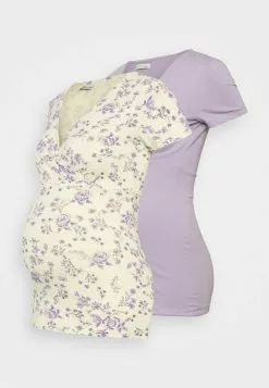 Anna Field MAMA 2 PACK - T-Shirt Basic - Multi Coloured/lilac/grey -Anna Field Geschäft 7739c47181e94d1ba22c192947b01da4 1