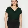 Anna Field Curvy T-Shirt Print - Dark Green -Anna Field Geschäft 865c7622f33a42509d59f42c27d252ce