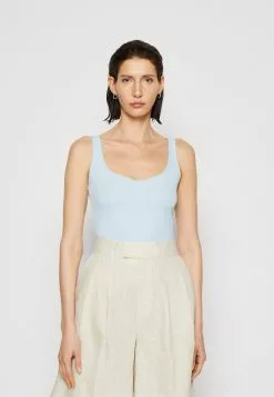 Anna Field Top - Light Blue