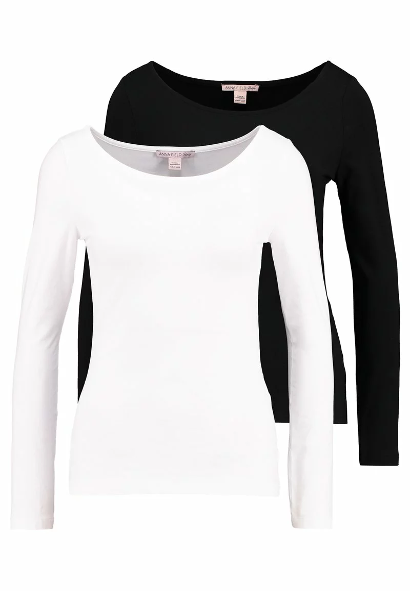 Anna Field Petite 2PACK - Langarmshirt - Black/white 8 Anna Field Petite 2PACK - Langarmshirt - Black/white – Bild 6