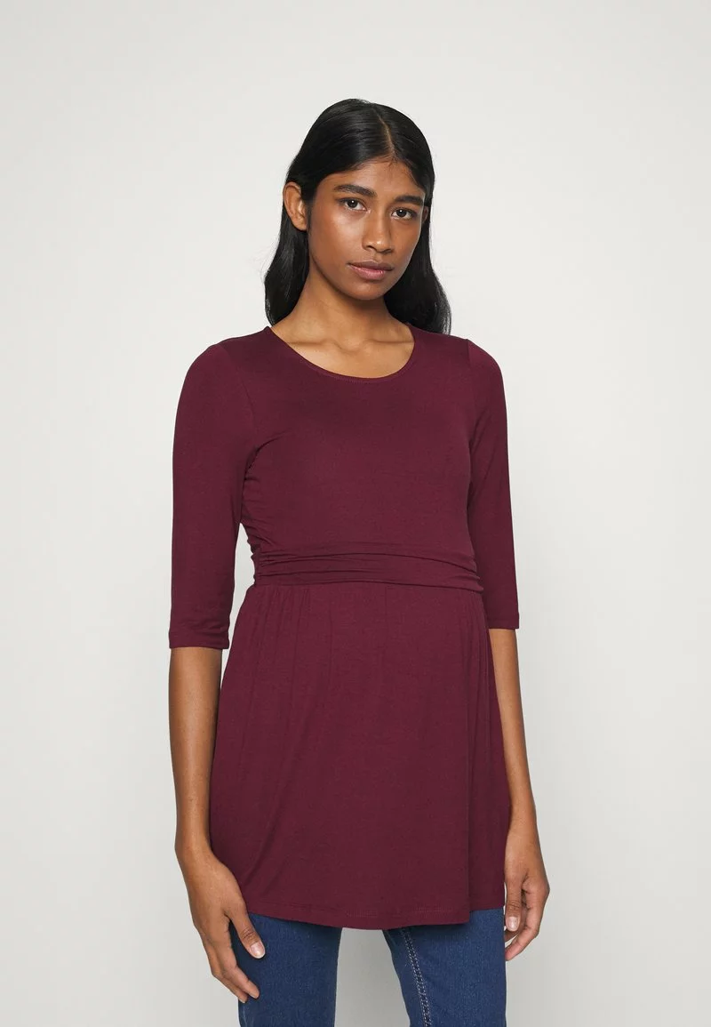 Anna Field MAMA FLARE TOP - Langarmshirt - Dark Red 8 Anna Field MAMA FLARE TOP - Langarmshirt - Dark Red – Bild 6