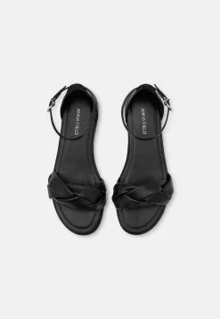 Anna Field Wide Fit LEATHER - Riemensandalette - Black -Anna Field Geschäft d5dae6fe44eb4451a6fc8381e9679cc1