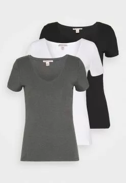 Anna Field 3 PACK - T-Shirt Basic - Black, White -Anna Field Geschäft d8673abc075746a285714e911a623aef 1