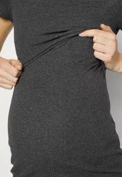 Anna Field MAMA SHORT SLEEVES - Jerseykleid - Mottled Dark Grey -Anna Field Geschäft e14d91824e05474587cb552a4f26da30