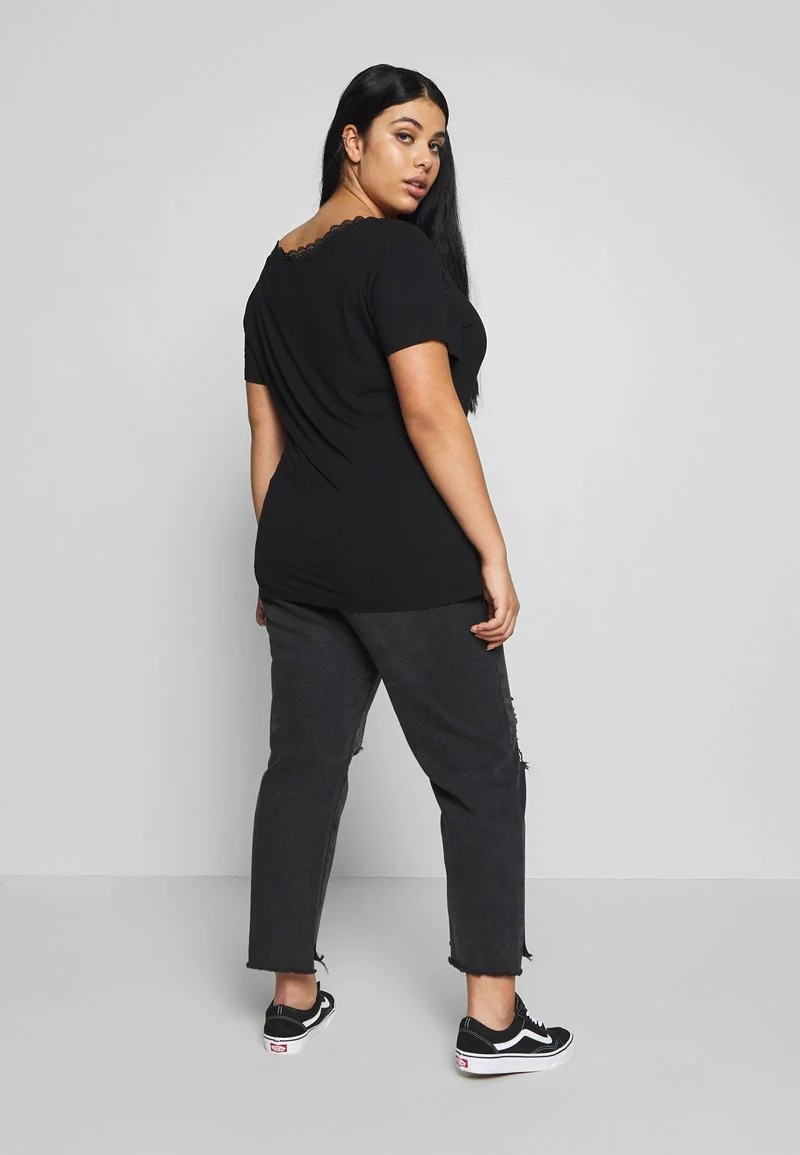 Anna Field Curvy T-Shirt Basic - Black 5 Anna Field Curvy T-Shirt Basic - Black – Bild 3